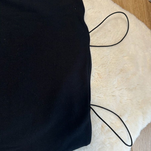 Black fitted rib dress Pull&Bear size S used