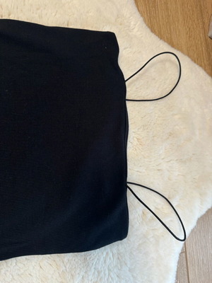 Black fitted rib dress Pull&Bear size S used