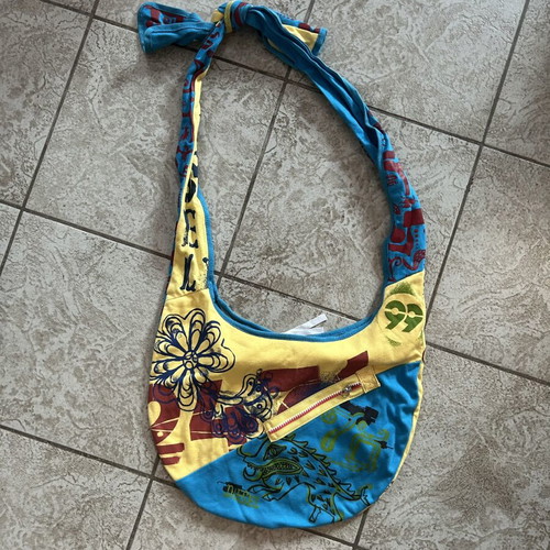 Diesel 90s vintage shoulder bag used, colorful graphic prints