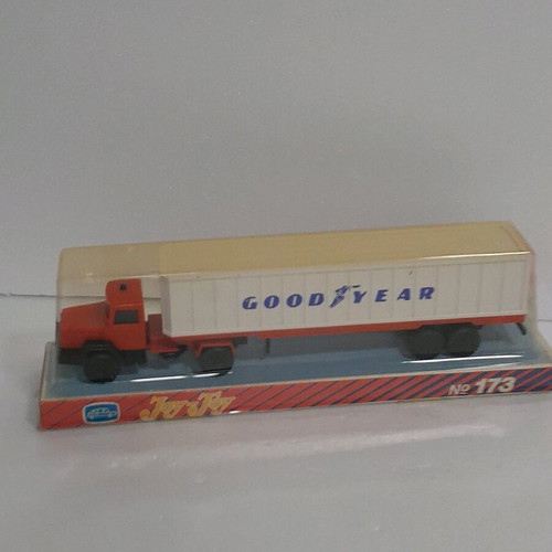 Joy Toy Iveco truck No 173 with Goodyear trailer new