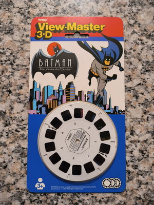 Tyco View-Master Batman The Animated Series запечатана карта с 3 ролки