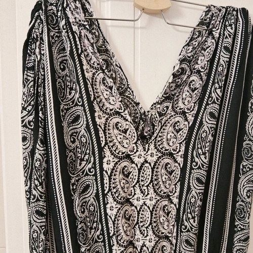 Peacocks summer dress like new, black and grey, size XXXL