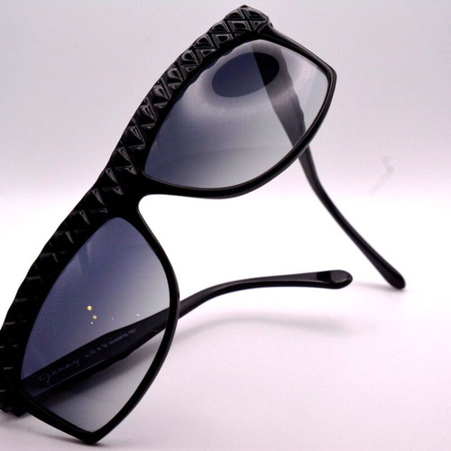 Genny Vintage 80s Sunglasses New Handmade In Italy Black