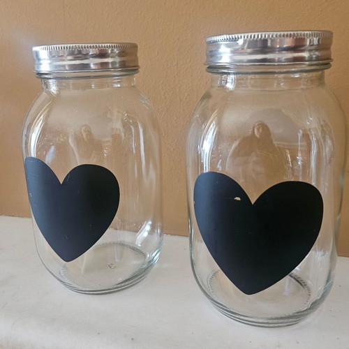 Storage jars like new, set of 2 pieces