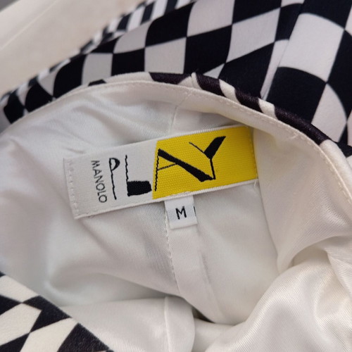 Manolo dress like new, size M, black and white