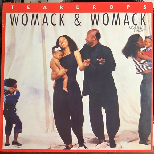 Womack & Womack Teardrops vinyl maxi-single 12" 45 RPM like new, pop