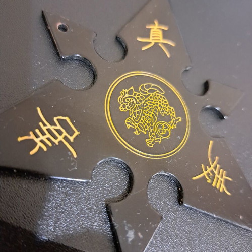 Shuriken throwing star decorative used, made in Taiwan
