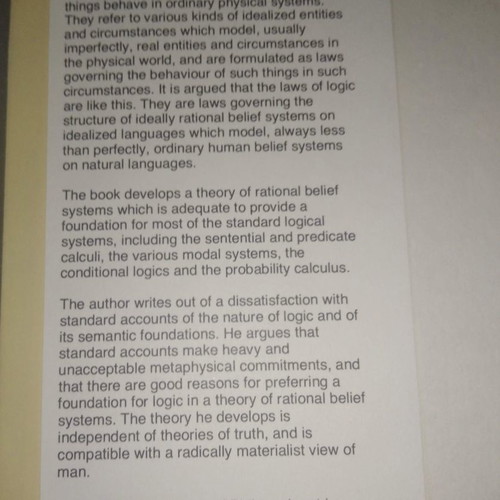 Rational Belief Systems used book in Greek