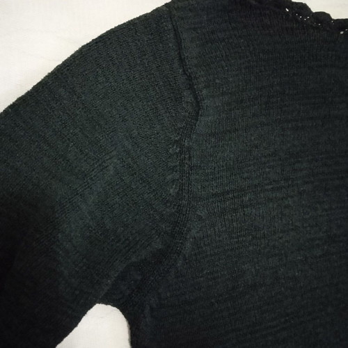 Hot chilli thin summer knitted blouse black medium used