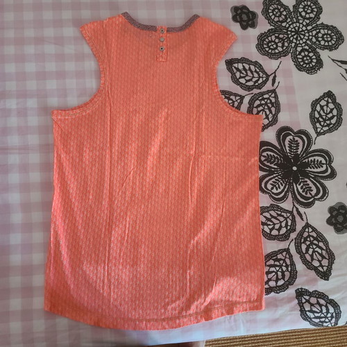 Mac Gregor girls' blouse new, orange sleeveless, size 176 cm