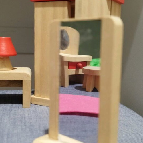 Wooden bedroom furniture miniature set like new