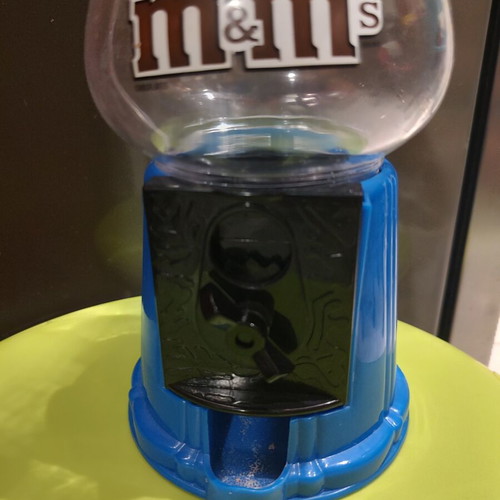 M&M's Candy Dispenser with Blue Saxophone Figure