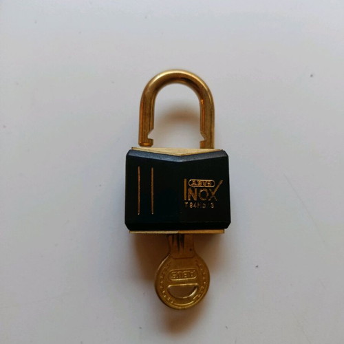 Λουκέτο Abus Inox vintage με κλειδί σαν καινούργιο