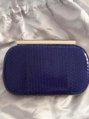 Τσάντα Clutch Chiara P χειρός μπλε snake καινούργιο