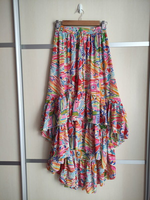 Ble Resort Collection set skirt and crop top used, colorful