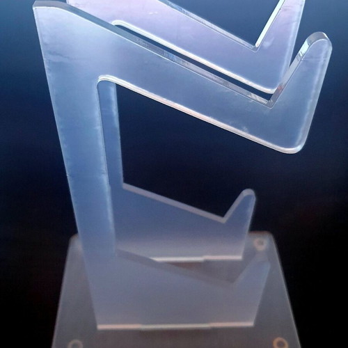 PS5 controller stand like new, transparent acrylic
