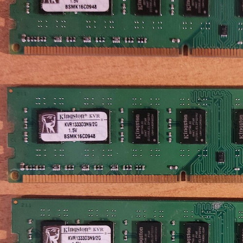 Kingston kvr1333d3n9/2g memory used