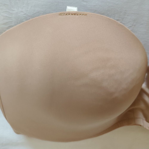 Wonderbra Ultimate W032D Skin Strapless Bra 75E used, push-up