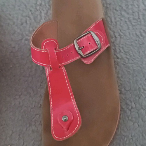 Women's slippers size 38 used, coral color
