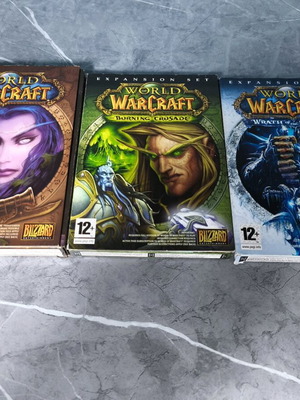 Warcraft collectible games pack of 3, like new, PC