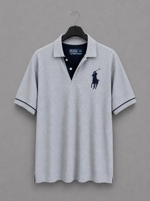 Polo Ralph Lauren Big Pony men's polo shirt grey XXL like new