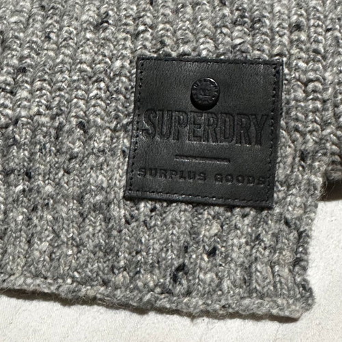 Superdry women's scarf used, knitted gray