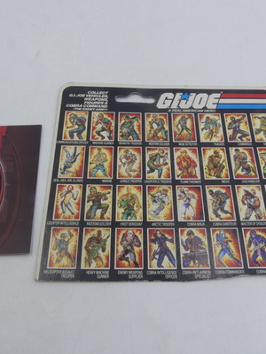Vintage 1984 GI Joe 32 Back Cut Cardback Action Figure toy used