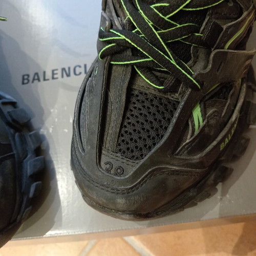 Balenciaga Track sneakers, green and black, size 38 EU