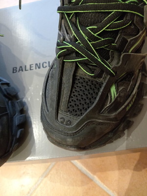 Balenciaga Track sneakers, green and black, size 38 EU