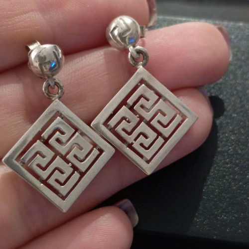 Silver 925 vintage dangle earrings like new