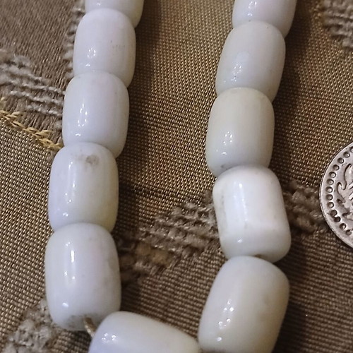 Worry beads used with 33 beads, probable semi-precious stone