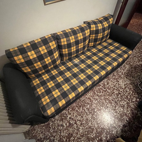 Sofa bed used with mattress included