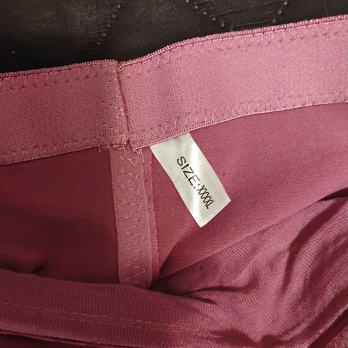 Pink latex lingerie with zipper pocket like new