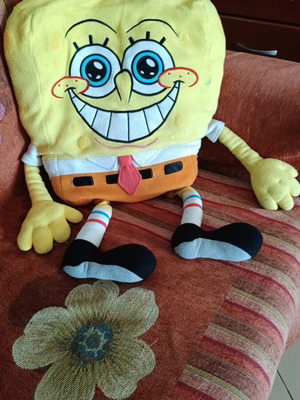 SpongeBob plush used, height 45x40 cm, with legs 68x40 cm