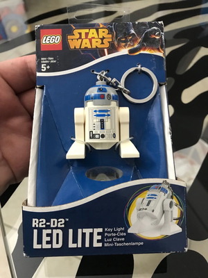 R2-D2 LED Lite Star Wars keyring used