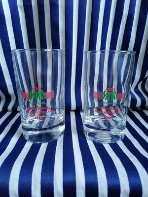 Ouzo Mytilinis glasses like new, set of 2