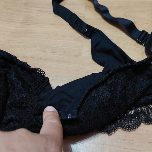 Prénatal Black Lace Nursing Bra Size 42C New