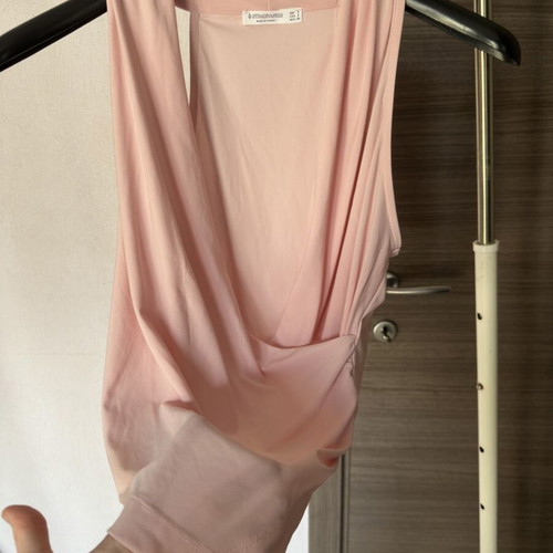 Stradivarius pink asymmetric top like new, size S