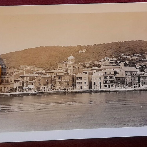 Vintage photo of Saint John church in Burgazada, like new