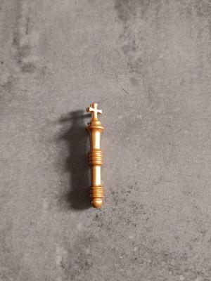 Playmobil gold staff with cross