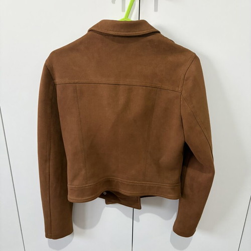 Terranova Suede Jacket like new, camel brown, size S