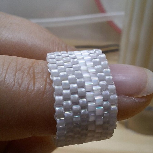Ring with Premium Miyuki Glass Beads from Japan New