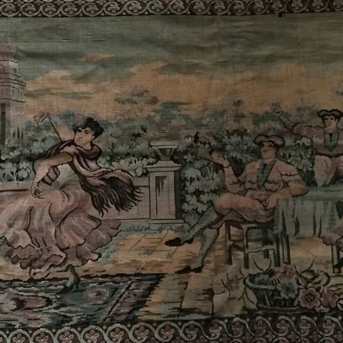 Vintage wall tapestry used with romantic scene 1.80x1.00m