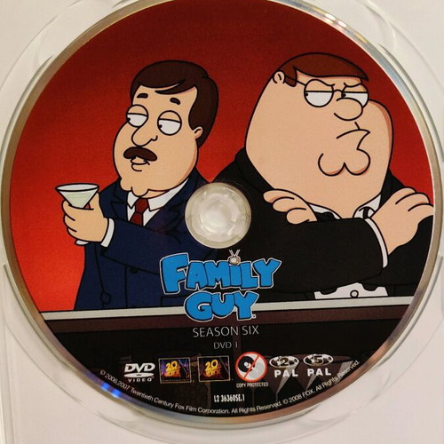 Family Guy Season Six DVD used, 13 episodes with Greek subtitles