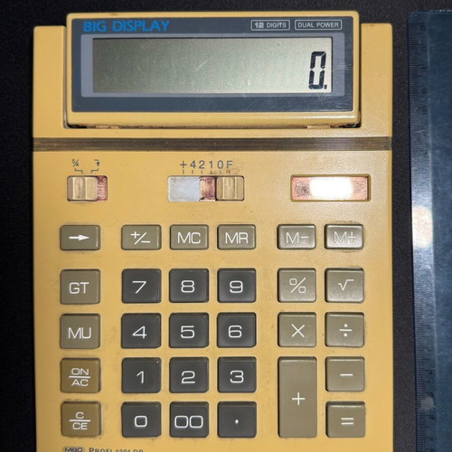 Vintage calculator MBO Profi 1201 DP used