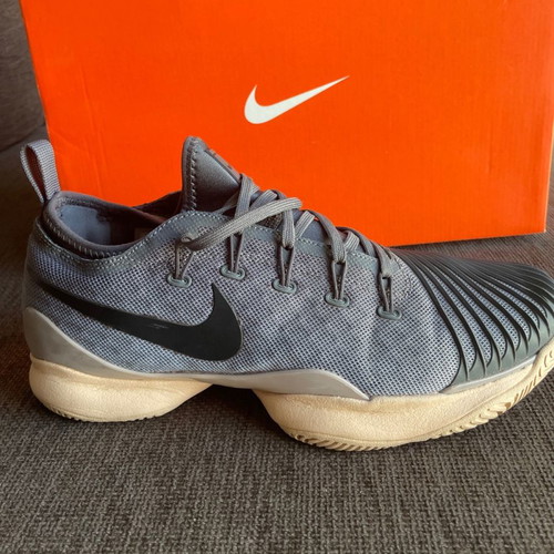 Nike Air Zoom Ultra React tennis shoes used, gray, size 39