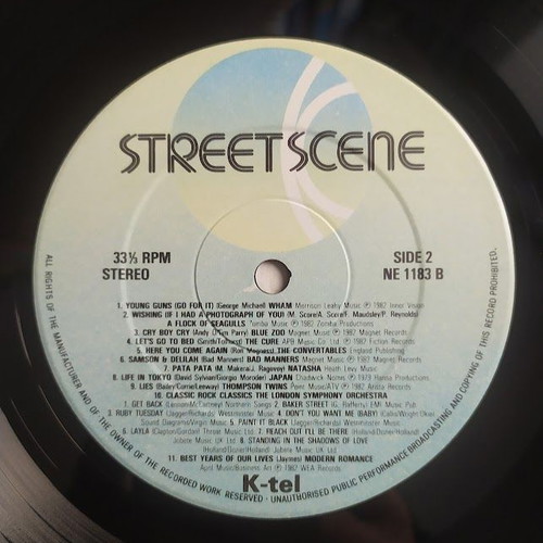 Street Scene LP vinyl like new, pop, 33 rpm, 1982