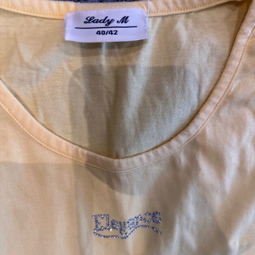 Yellow blouse used, size L