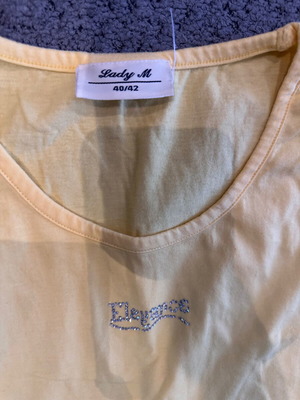 Yellow blouse used, size L