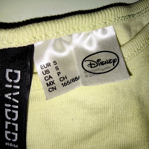 Bambi Baby Tee H&M Divided x Disney like new, size XS, light green